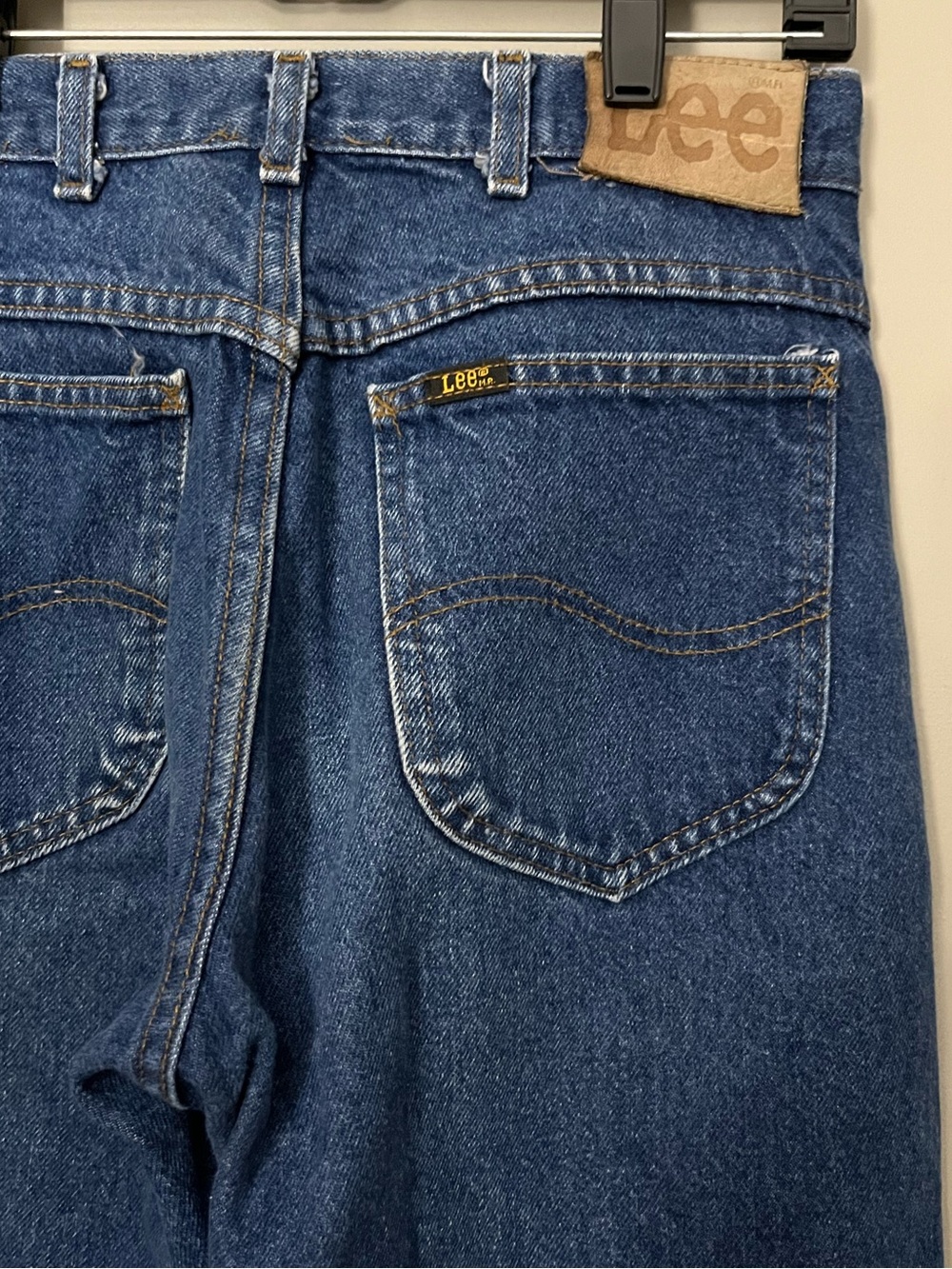 Vintage Lee Classic Straight Fit Jeans - Dark Blue
